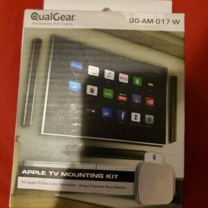 NEW QUALGEAR QG-AM-017-W APPLE TV MOUNTING KIT QG AM 017 W AIRPORT BASE